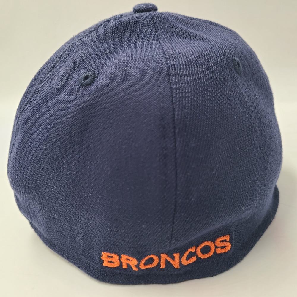 Denver Broncos Hat Fitted L-XL New Era 39Thirty‎ Blue NFL Football Logo Flex Men - Picture 7 of 12